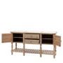 Large Pine Sideboard with Marble Top - Vancouver - Caspian Hosue 