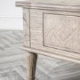 Wooden Farmhouse Coffee Table with 2 Drawers Maverick- Caspian House 