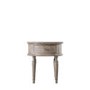 Wooden Farmhouse Round Side Table Maverick - Caspian House