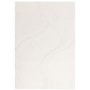 Large Hand Carved Cream Rug - 290 x 200 cm - Glide - Olsen