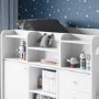 Junior High Sleeper Bed with Wardrobe Storage in White - Wizard - Flair