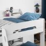 White Triple Sleeper Bunk Bed With Storage Drawer - Flick - Flair