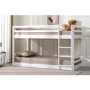 White Wooden Low Bunk Bed - Spark - Flair