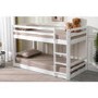 White Wooden Low Bunk Bed - Spark - Flair