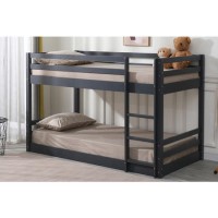 Grey Wooden Low Bunk Bed - Spark - Flair