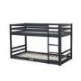 Grey Wooden Low Bunk Bed - Spark - Flair