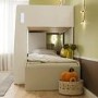 White and Grey Bunk Bed with Wardrobe Storage - Benito - Flair