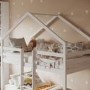 House Bunk Bed in White - Nest - Flair