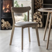 Siya Set of 2 Natural Dining Chairs -Caspian House