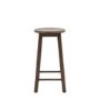 Siya Smoked Oak Kitchen Stool -Caspian House