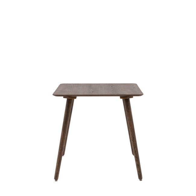 Siya Small Square Smoked Dining Table - Caspian House