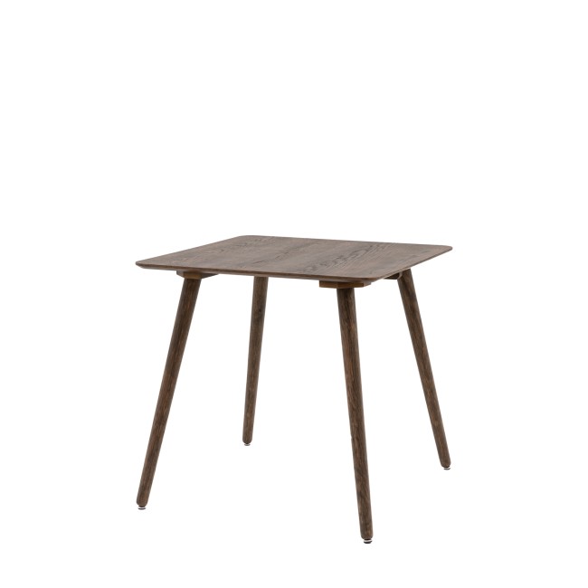 Siya Small Square Smoked Dining Table - Caspian House