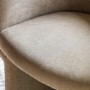 Beige Fabric Dining Chair- Nell- Caspian House