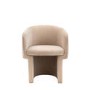 Beige Fabric Dining Chair- Nell- Caspian House