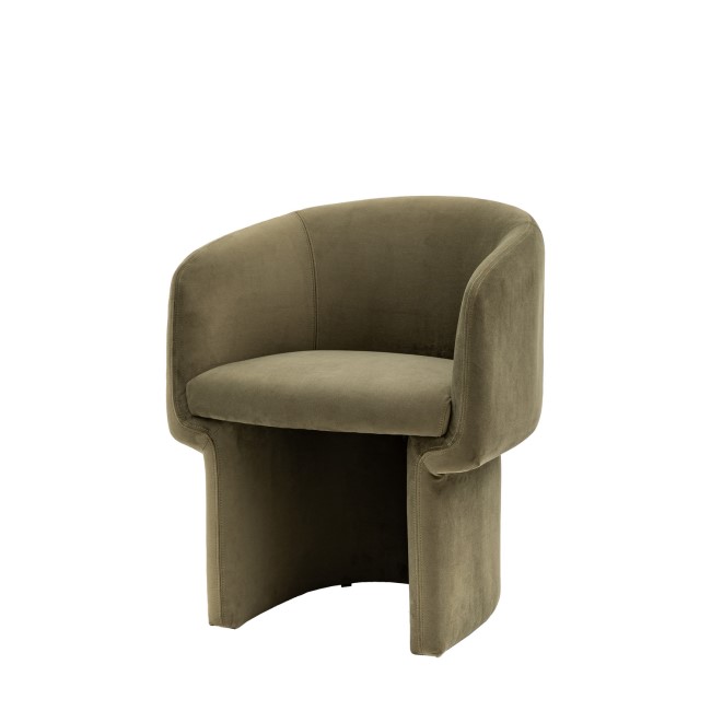 Green Velvet Dining Chair - Nell- Caspian House