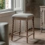 Kitchen Stool with Bobbin Detail - Artisan- Caspian House