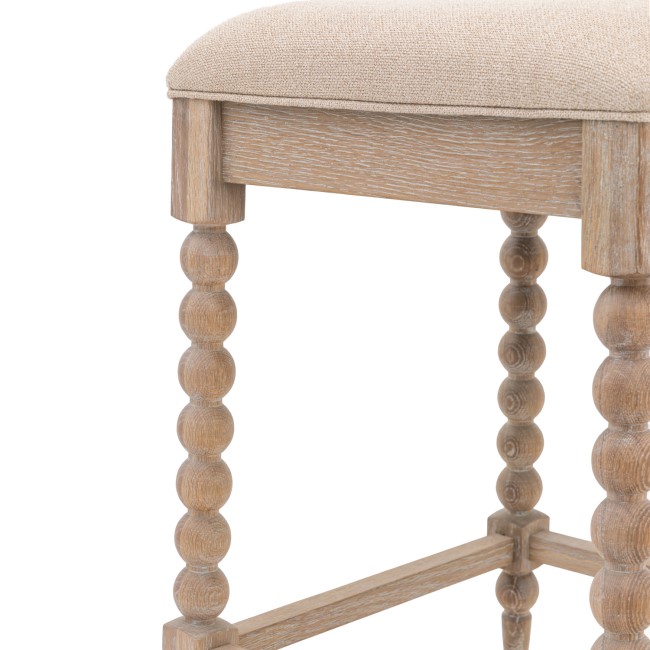 Kitchen Stool with Bobbin Detail - Artisan- Caspian House