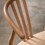 Set of 2 Wishbone back Natural Dining Chairs - Sloan -Capian House