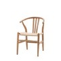 Set of 2 Wishbone back Natural Dining Chairs - Sloan -Capian House