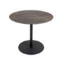 Brown Marble Effect Round Dining Table - Carmen