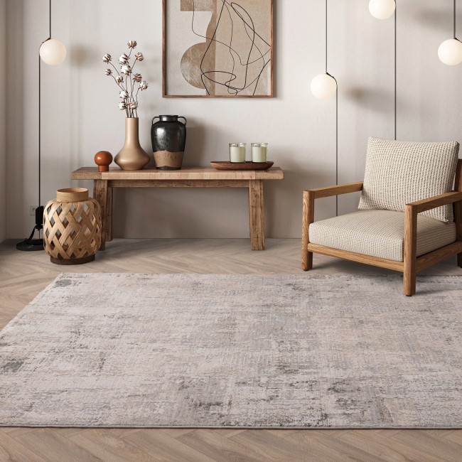 Abstract Cream Rug - 180 x 120 cm - Olite - Seville