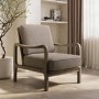 Mink Teddy Mid Century Accent Chair - Farren