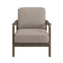 Mink Teddy Mid Century Armchair - Farren