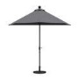 Dark Grey Half Parasol with Weighted Base and Cover Included - 2.6m x 1.3m - Fortrose