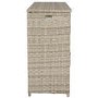 Grey 62 Litre Rattan Double Cooler Box - Aspen