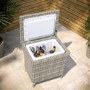 Grey 31 Litre Rattan Single Cooler Box - Aspen