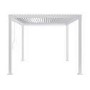 Heavy Duty White Aluminium Pergola with Louvered Shutter Roof 3 x 3m - Como