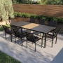 8 Seater Aluminium Extendable Dining Table with Matching Chairs - Aspen