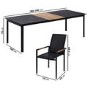 8 Seater Aluminium Extendable Dining Table with Matching Chairs - Aspen