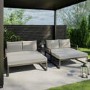 4 Seater Modular Stack Away Garden Sofa with Fully Waterproof Cover - Fortrose