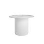 Marble Round White Fluted Dining Table -Fuji