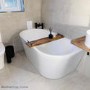 Freestanding Double Ended Back to Wall Bath 1500 x 750mm - Gable