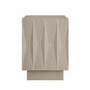 Light Mango Wood Patterned Bedside Cabinet - Gabriel