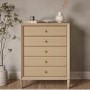 Solid Wood Chest of 5 Drawers - Georgie