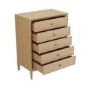 Solid Wood Chest of 5 Drawers - Georgie