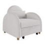 Beige Boucle Chair Bed - Gene 