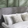 Grey Boucle King Size Bed Frame - Julian Bowen