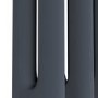 Reggio Anthracite Horizontal Double Column Traditional Radiator 600x425mm 1416 BTU - Cast Iron Style