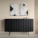 Large Black Oak Sideboard - 4 Doors - Helmer