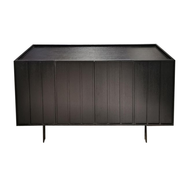 Large Black Oak Sideboard - 4 Doors - Helmer