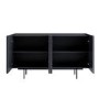 Large Black Oak Sideboard - 4 Doors - Helmer