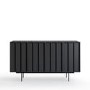 Large Black Oak Sideboard - 4 Doors - Helmer