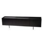 Large Black Oak TV Stand with Storage - TV's up to 70" - Helmer