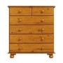 Pine Chest of 6 Drawers - Hamilton 