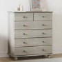 Warm Grey Chest of 6 Drawers - Hampton