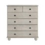 Warm Grey Chest of 6 Drawers - Hampton